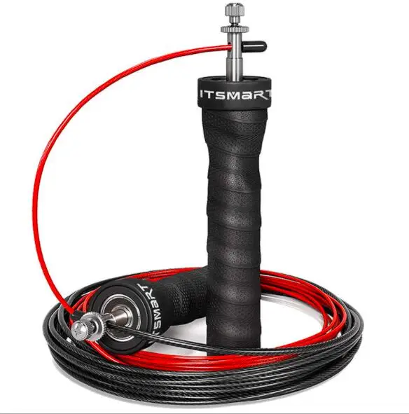 High Speed Weighted Steel Wire Anti-Slip Handles Sweatband Skipping Rope Jump Rope