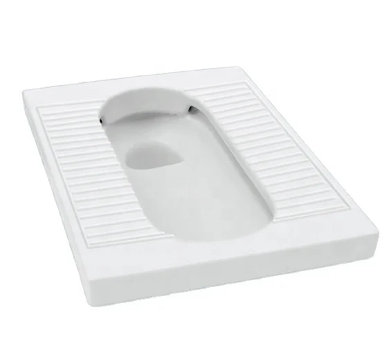 Medyag Cheap WC Ceramic Squat Pan Non-slip Bathroom Portable Toilet Sanitary Floor Squat Pan
