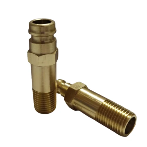 German standard full flow Brass thread pipe hex male nipple plumbing union fittings for gas oil water