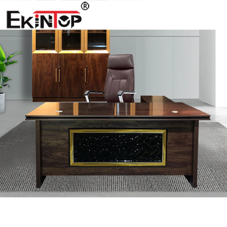 Latest modern design cheap price secretary mdf wooden staff executive office table photos