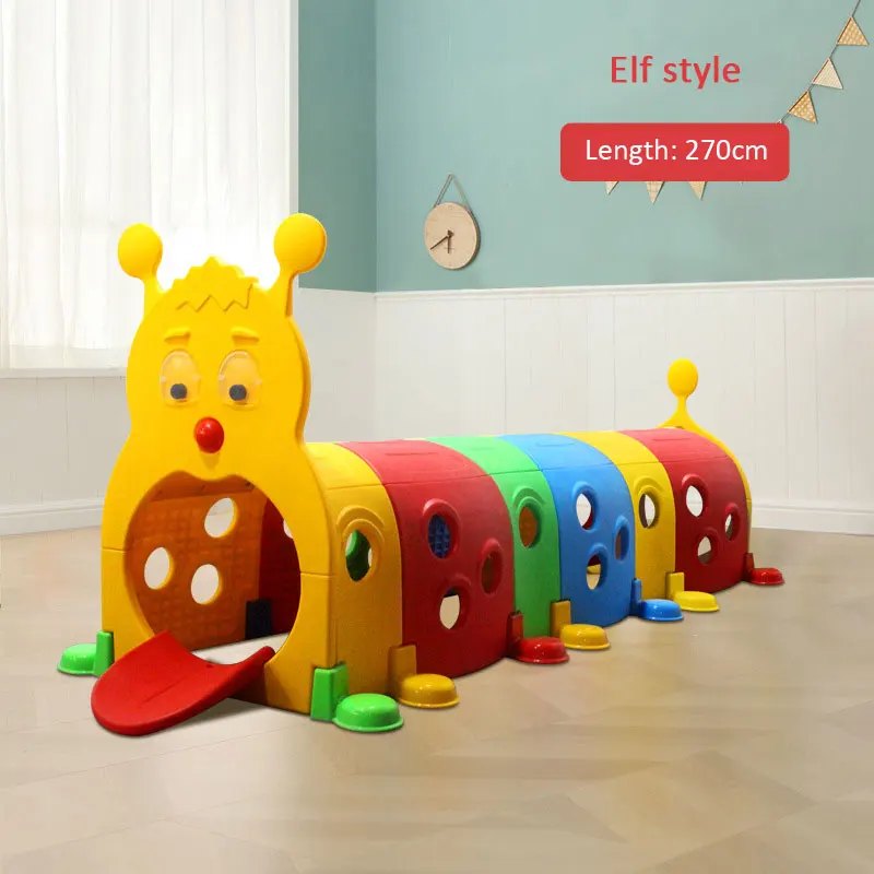 Amusement Tunnel Toy Kids Worm Play Plastic Caterpillar Kindergarten Play Tubes Pattern Tunnel Toy Other Outdoor Structures Baby
