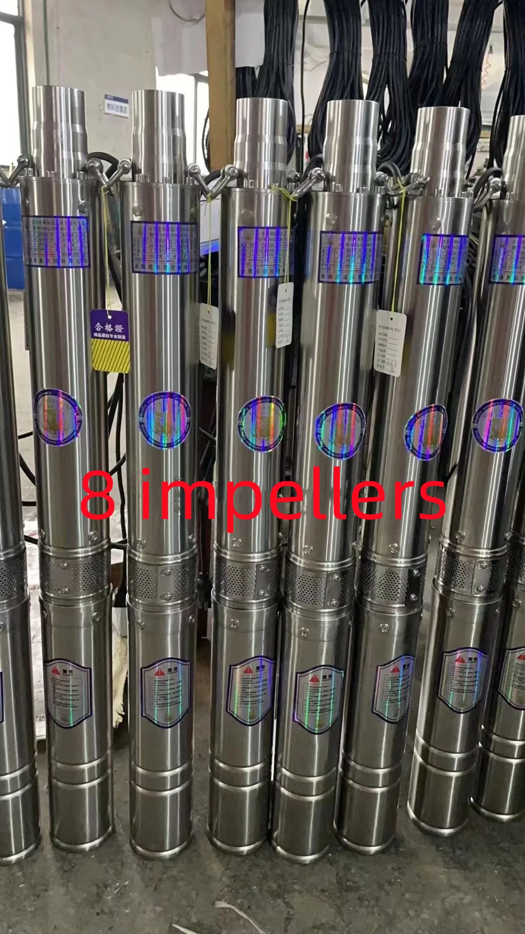 High pressure 300m150m stainless steel deep well submersible pump household small 2 inch well pump