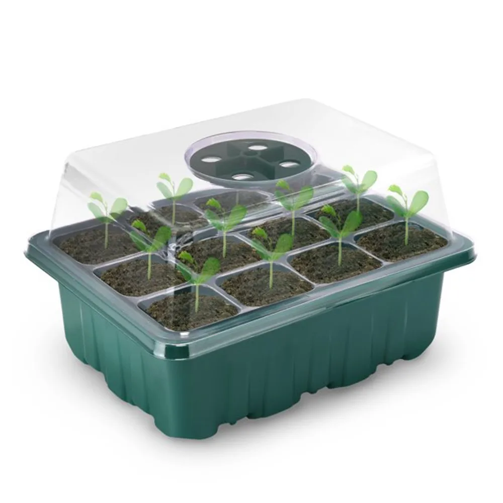 Home Growing Seeding Pot Indoor Black Seedling Trays Starter Trays Plant Growing Trays