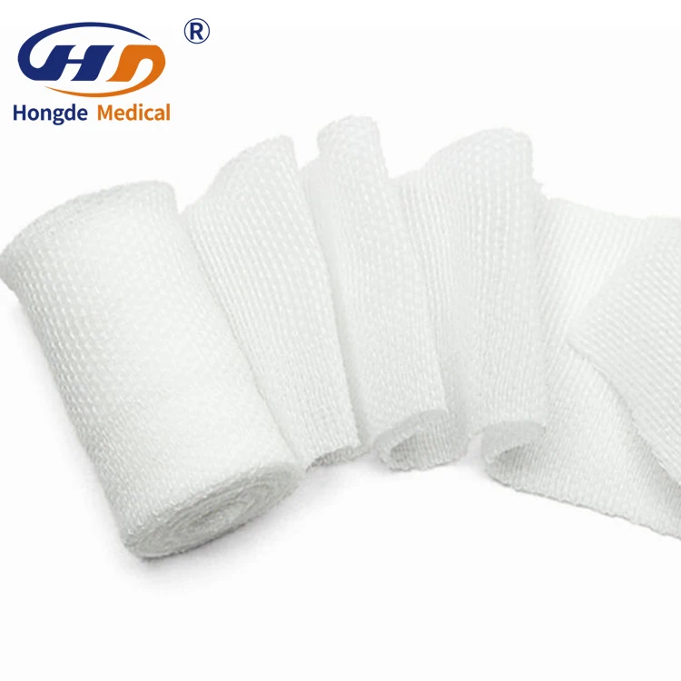 Medical Easy Tear Non Woven Adhesive Elastic Cohesive Vet Wrap Selvage Gauze Bandage