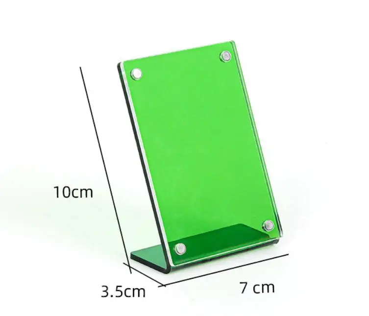 Europe market Home decor crystal 3 inch Photocard Instax mini Acrylic Frame Magnetic floating Photo Frame