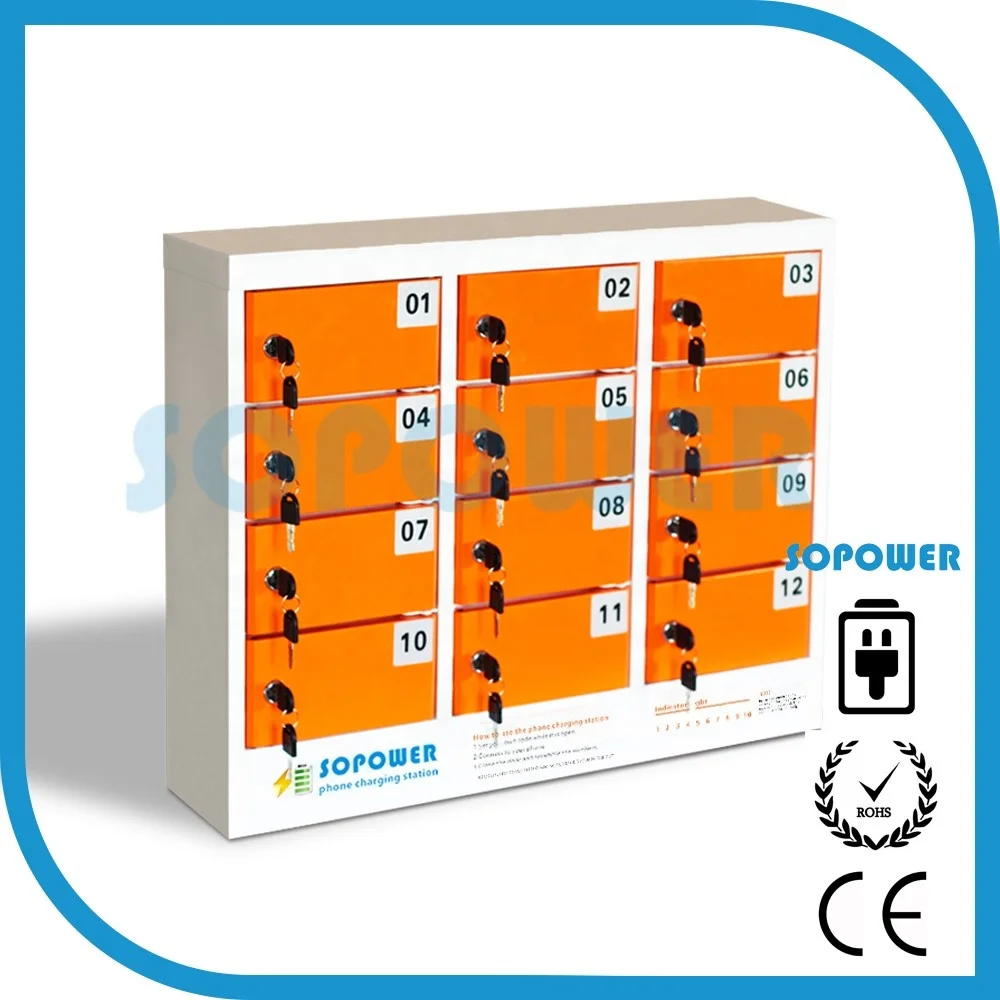 
2019 most popular Customized Hot sell Mechanical lock small 12-Door smart Phone Charging locker with cheap price 