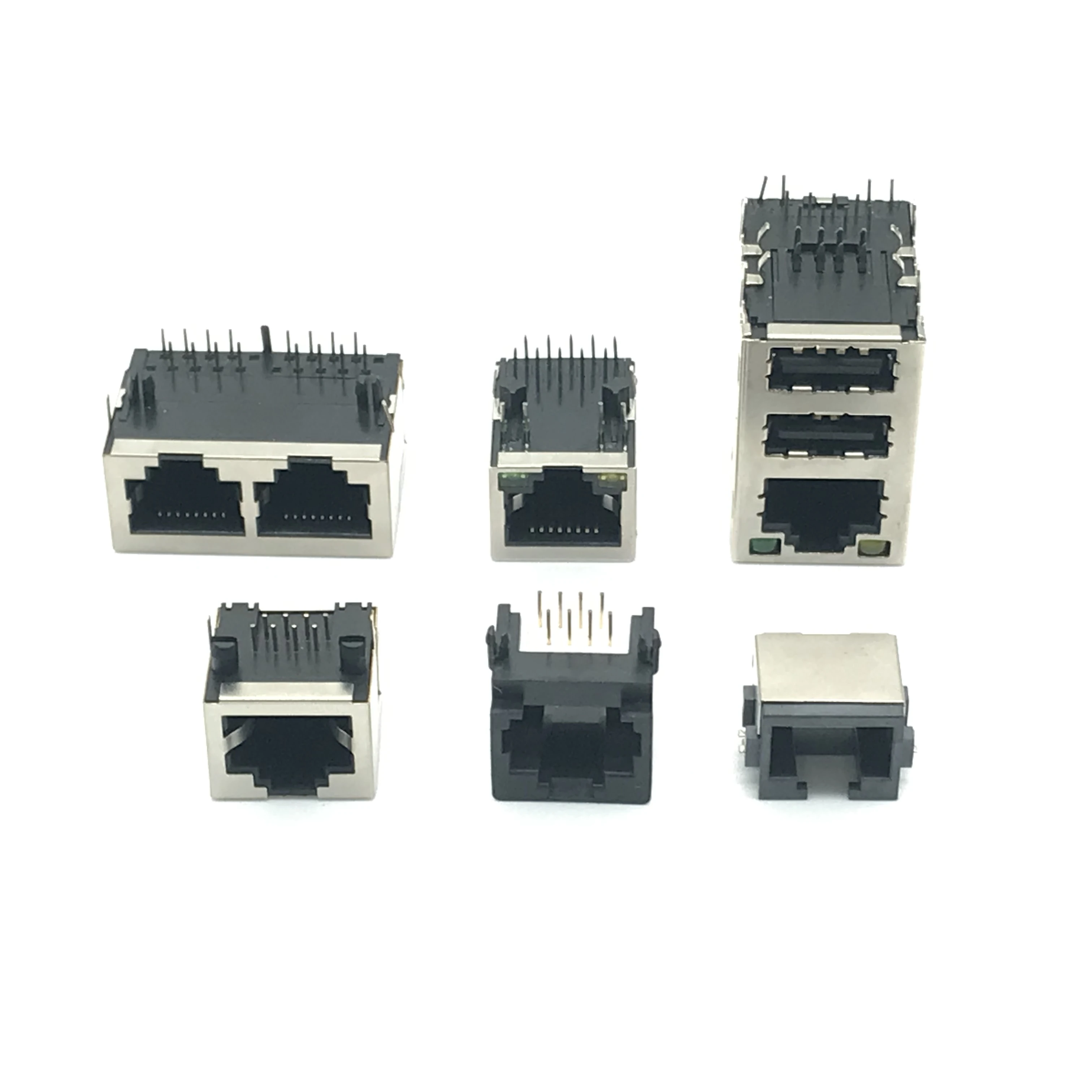 RJ45 8P 90degree 15.9MM Ethernet rj 45 Connector on PCB