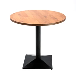 high industrial vintage wood restaurant kitchen round bar table set table bar furniture