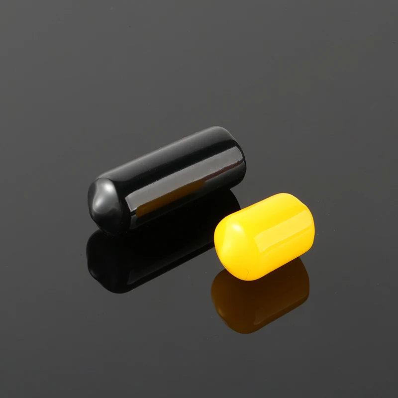 Soft nut protection black end cap round PVC cover Screw protector Thread Protector end cap round screw end caps