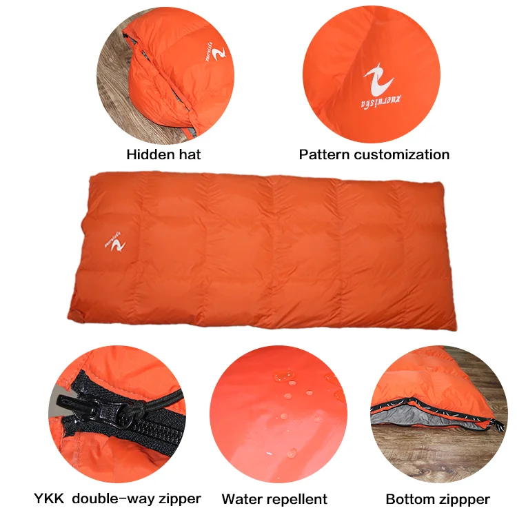 Outdoor emergency waterproof ultralight down quilt down blanket duck down goose down sleeping bag camping