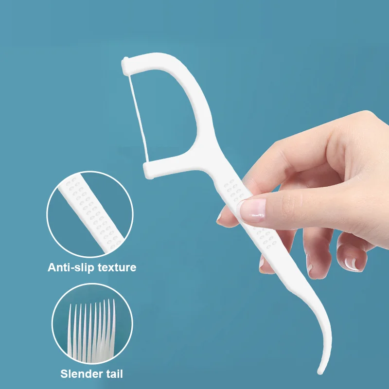 Bulk Biodegradable Personalized Eco Friendly Flosser Vegan Silk Tooth Nylon Dental Floss Pick For Kids