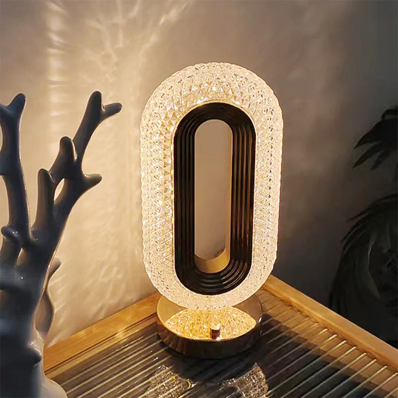 Restaurant USB Rechargeable Touch Led Desk Light Bedside Living Room Bedroom Table Lamp Night Light