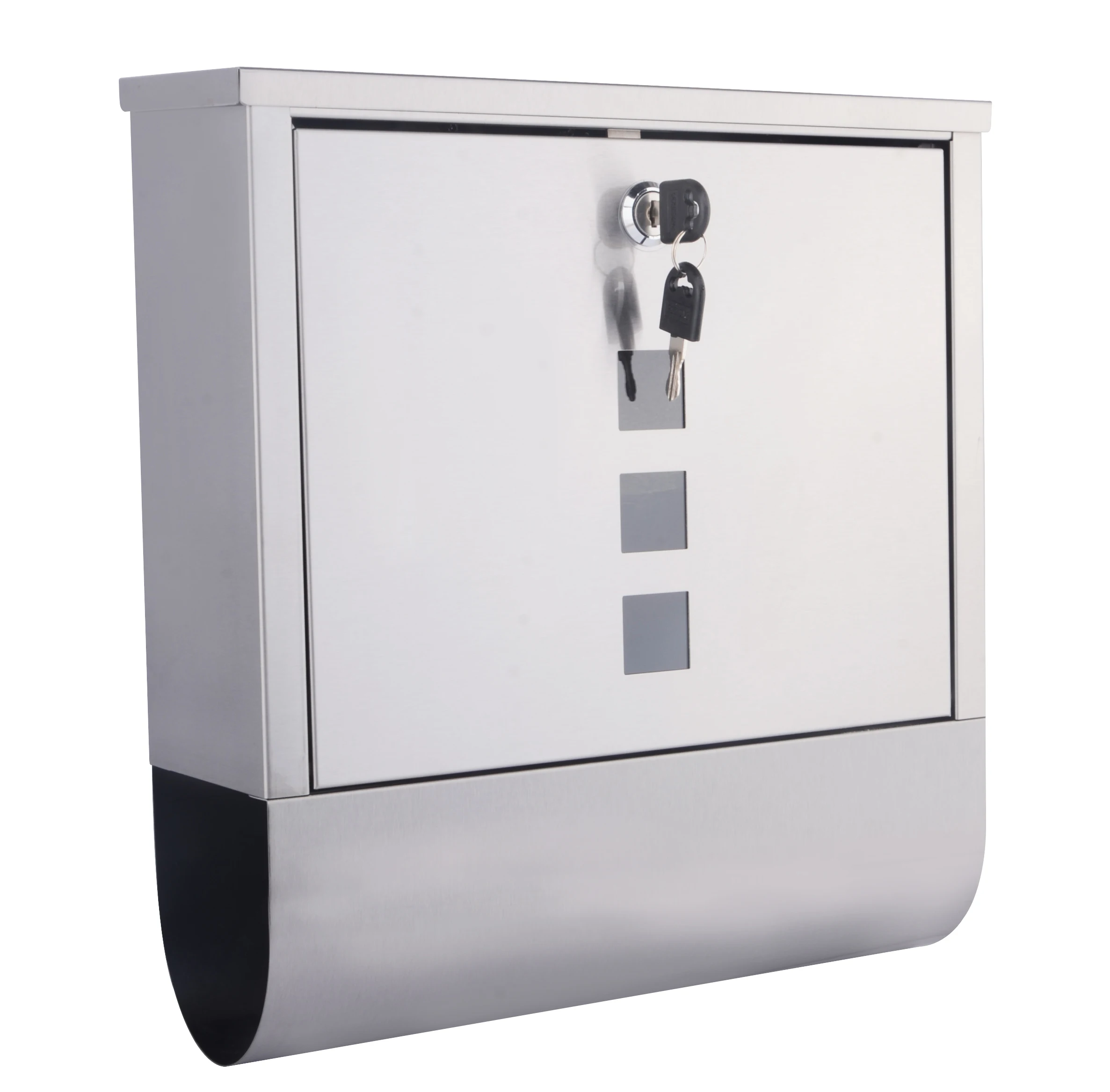 
Mailbox stainless steel 430 Mail Box Post with lock keys 