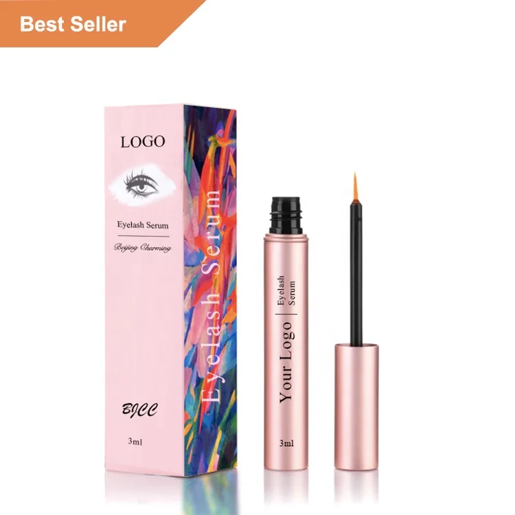 2022 Biotin Peptide Keratin OEM Lift FEG Eye Lash brow Growth Extension Grower Castor Oil Vegan Eyelash Serum Private Label