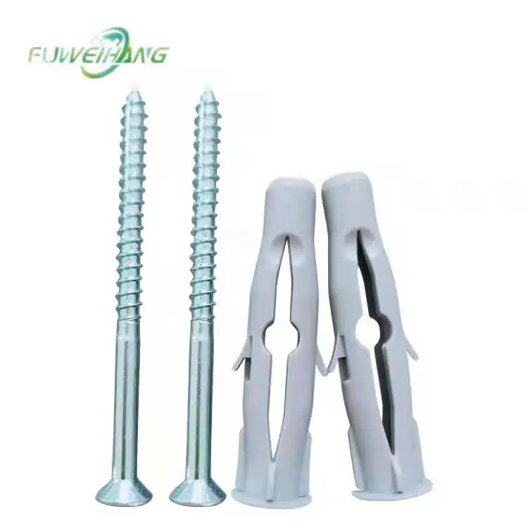 Customized hollow drop-in plastic expand plug wall anchor screw plug