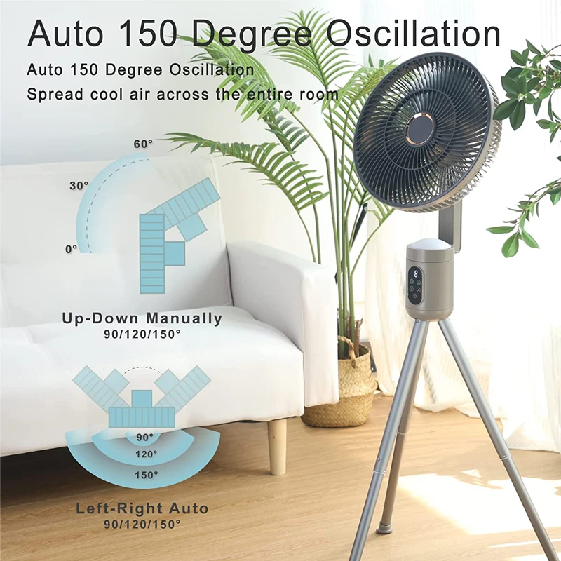 Outdoor Cordless Fan camping fan Rechargeable Fan Portable for outdoor