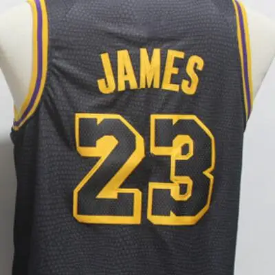 Лидер продаж, оптовая продажа, футболки для баскетбола с вышивкой Джеймс, молодежные майки, фабричные магазины