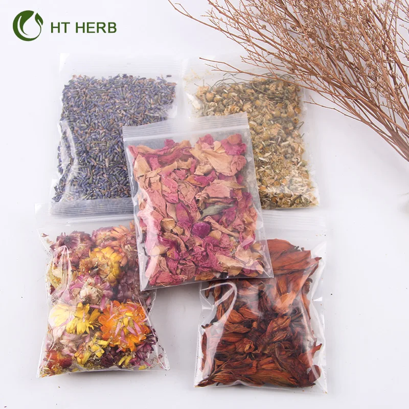DIY Dry Flower Soap Candle Decoration Packing Bags Preserved Dried Flowers Herbs for resin