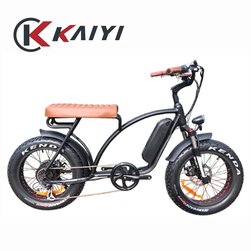 KAIYI Fat Tire Electric Cargo Bicycle Moped Ebike Kit Electric Bmx Bike Adult Super Power Dual Motor Available 500 1000w 20 Inch