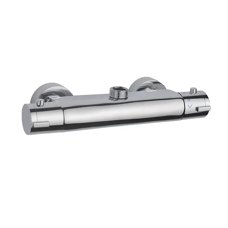 Bathroom Plumbing Cheap Wall Mount Bath Shower Mixer Tap With Thermostat Exposed Thermostatic Shower Mixing Valve Mixer Faucet