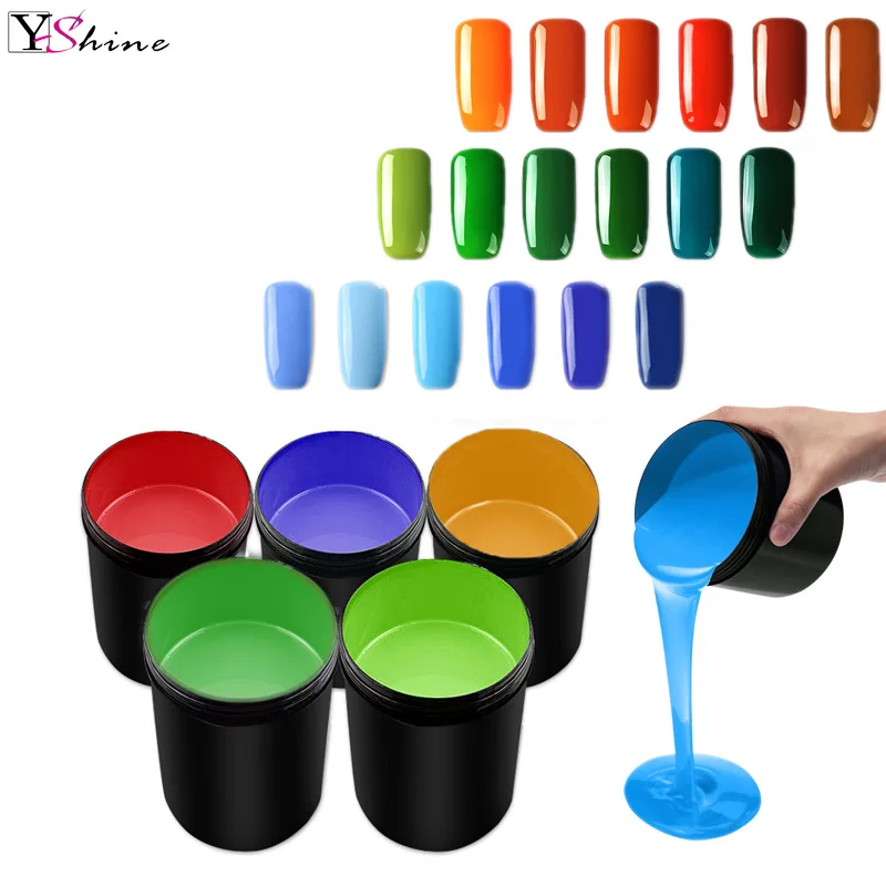 YSHINE Custom logo Gel Polish Long Lasting uv gel top coat very good nail gel polish 1 kg