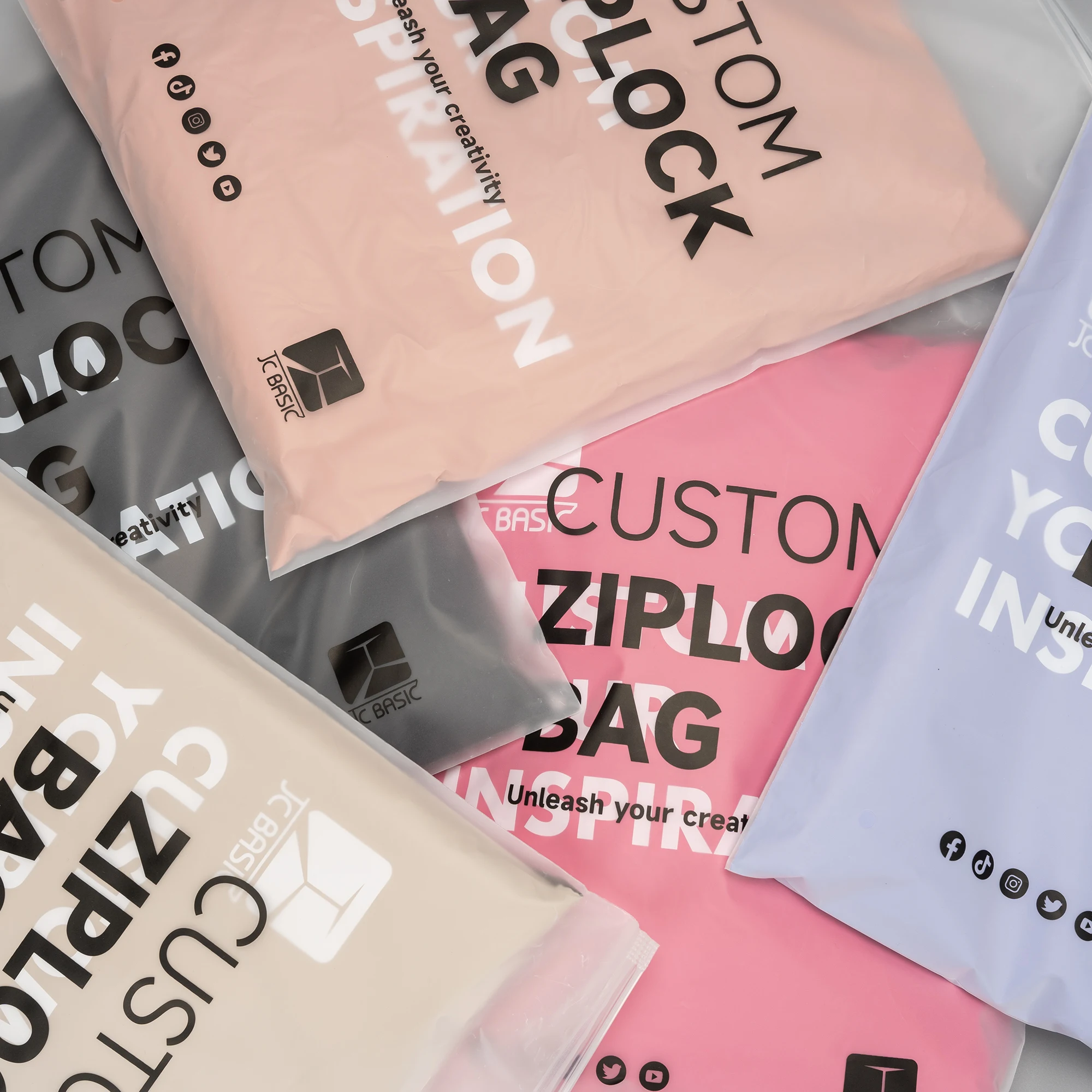 Pvc Frosted Pp Zipper Bags Ziplock Bags Shipping Bags For Clothing