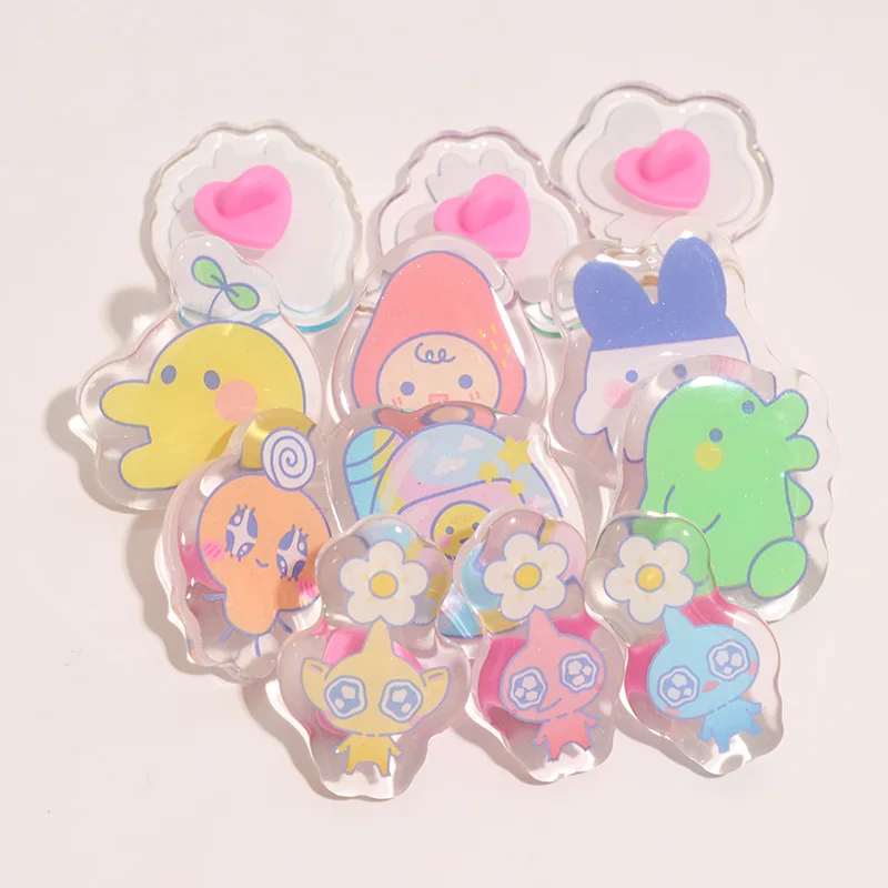 Factory Made Cheap Wholesale Acrylic Pins Custom Anime Printed Clear Epoxy Pin Badge