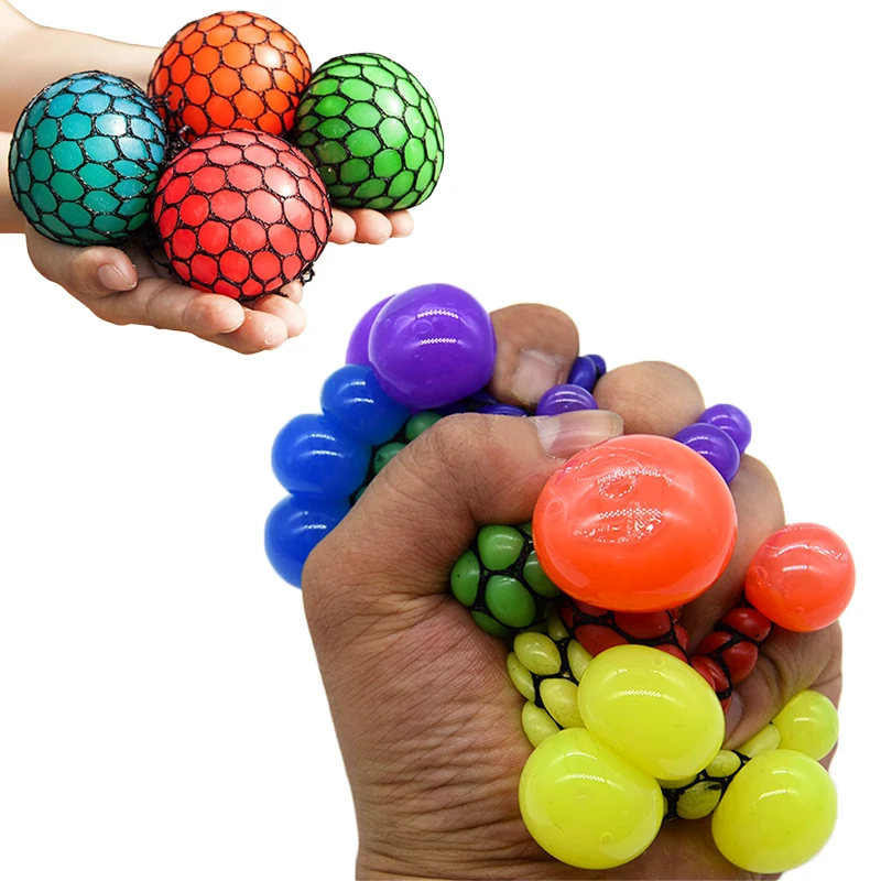 Рекламные tpr желе squeeze вентиляции Антистресс игрушка в виде винограда бальное платье с сеткой; Платье