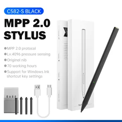 4096 Pressure Palm Rejection Surface Stylus Pen Rechargeable For Microsoft Surface pro x/go 3/book/Tablet Laptop