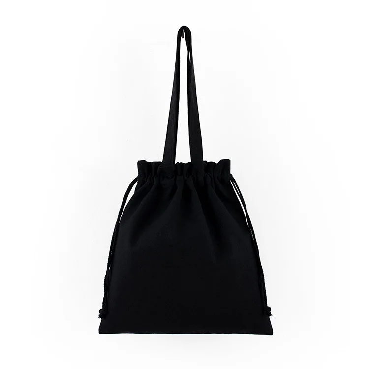 Personalized Colorful canvas cotton drawstring bag with double string