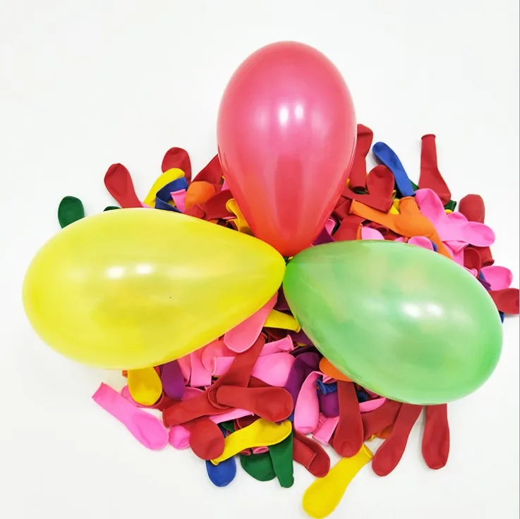 hot sale summer outdoor party fight game water bomb biodegradable 3 inch neon color assorted  latex color water balloons