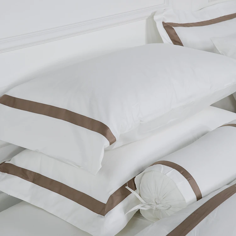 LinenPro New Bed Sheet Embroidery Design 5 Star Hotel Bedding Sets 100% Cotton