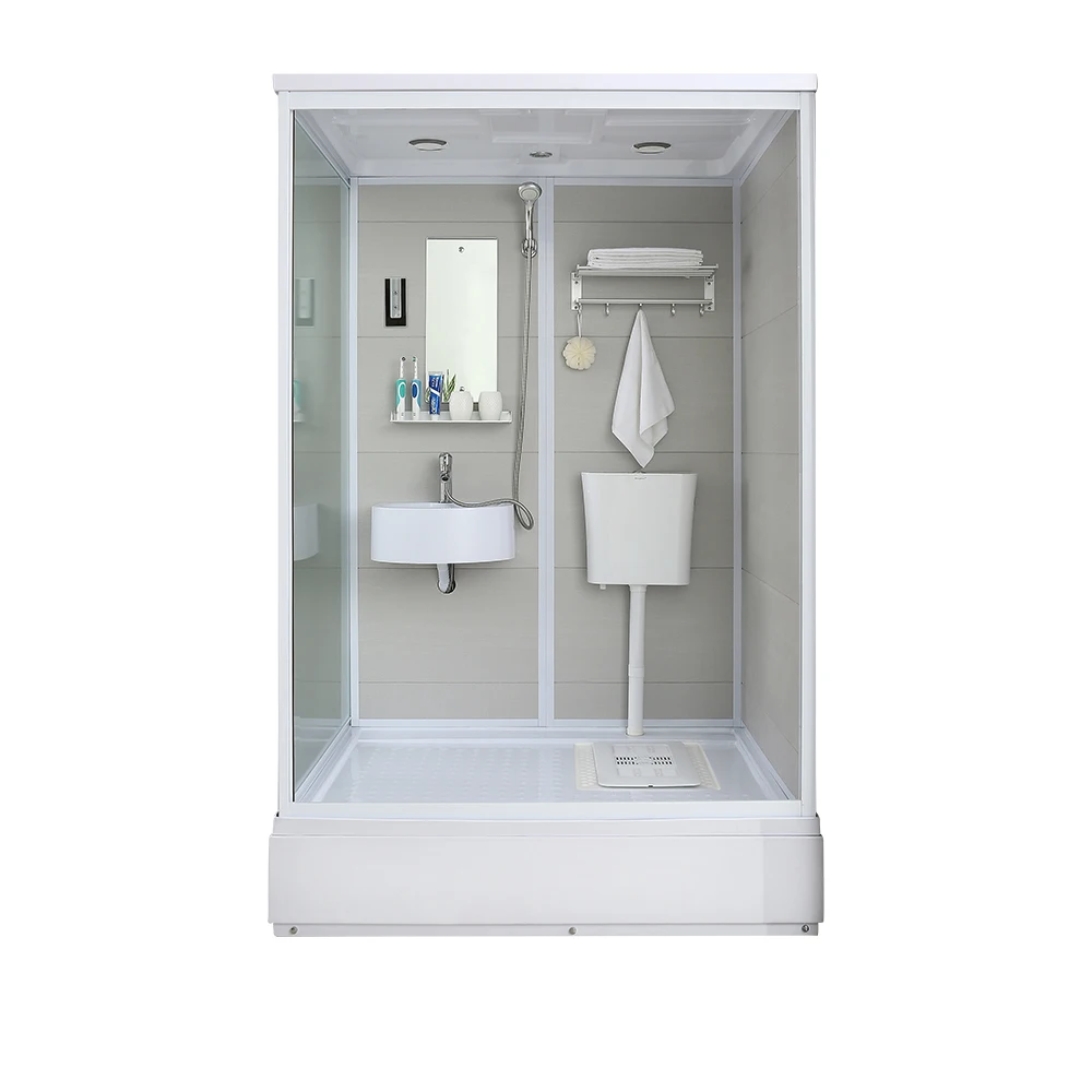 All In One Bathroom Unit Prefabricated Modular Shower Room With Toliet
