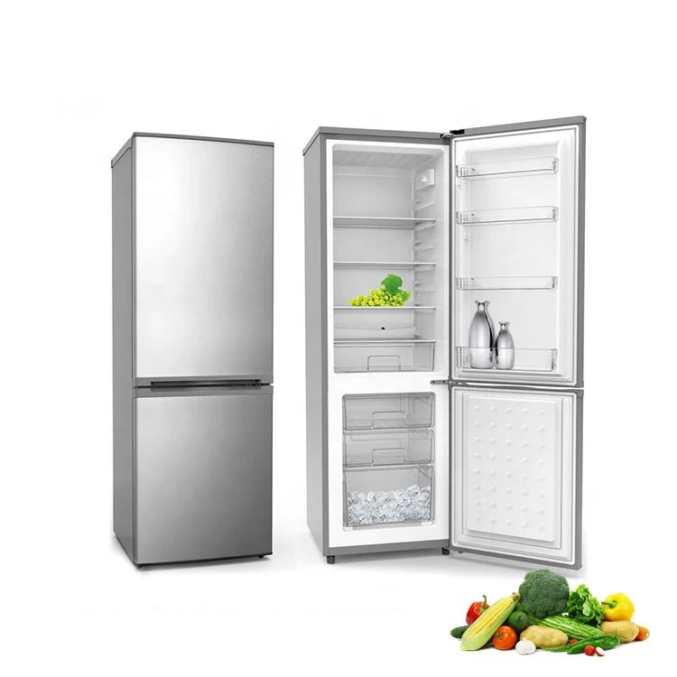 207L Double Door Evaporator Scrap Free Refrigerator Boxes Half Freezer Cold Storage Domestic Home Compressor Refrigerator