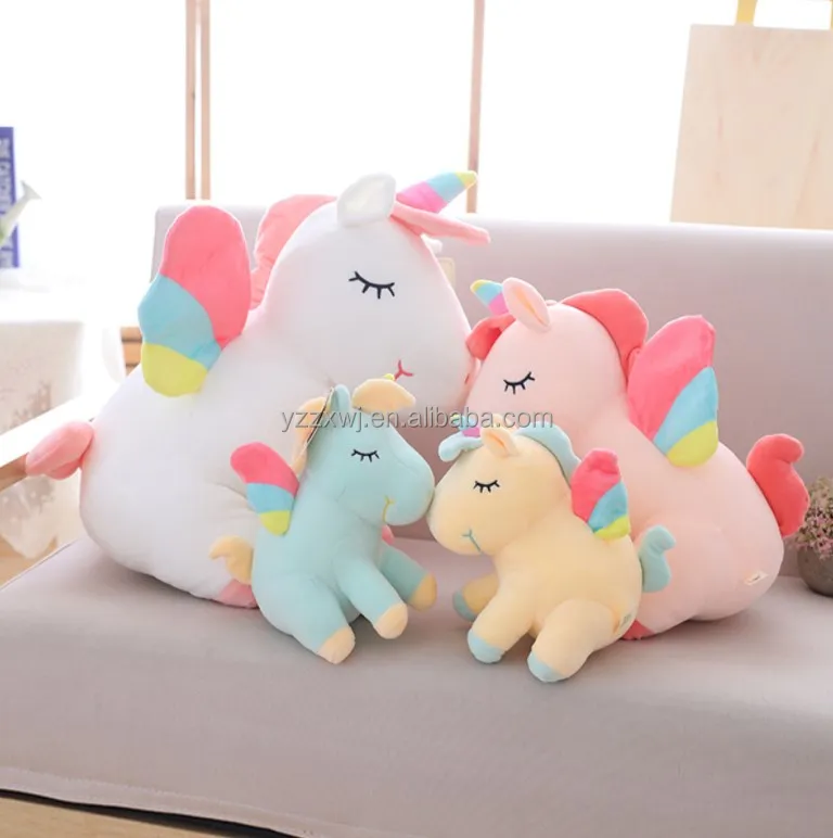 free sample plush stuffed very soft unicorn toys with wings/Toys Stuff Soft Stuffed Animal Peluche Animals Cute Giant Big Size