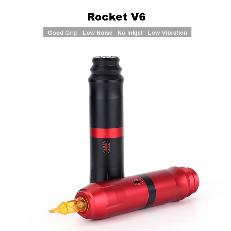 Professional Rocket V6 Tattoo Machine RCA Interface Power Motor Rotary Tattoo Machine Pen Kit