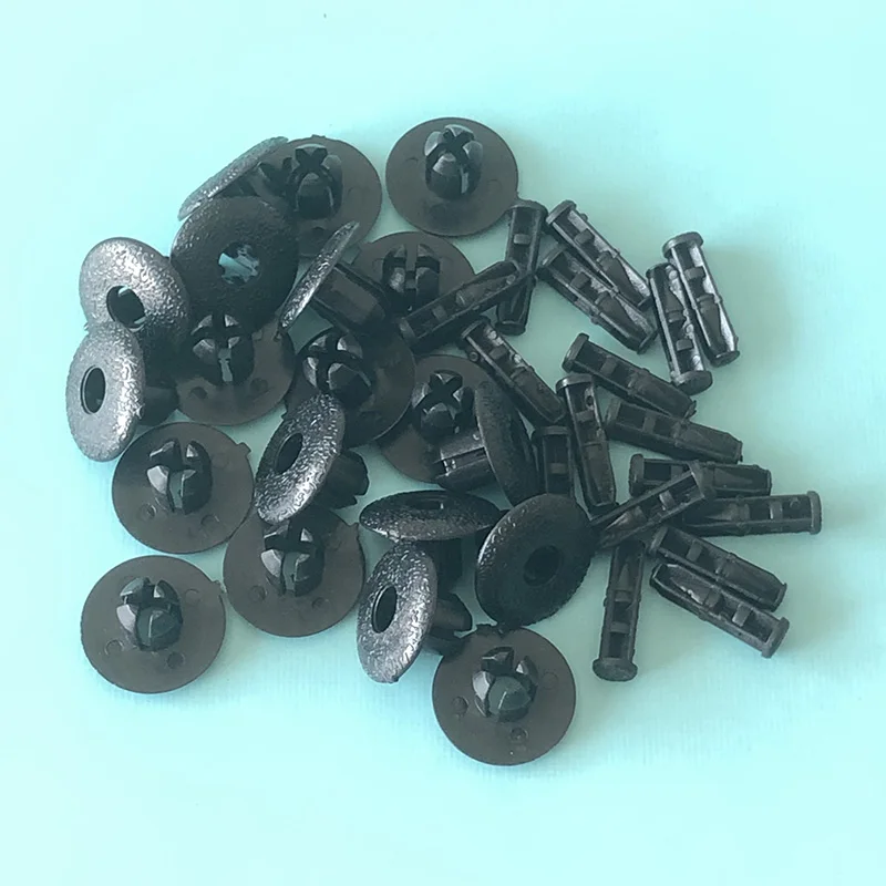 Aoda 50Pcs Plastic Inner Wing Wheel Arch Liner & Splashguard Trim Clips Fasteners For Toyota Avensis Lexus LFA RX 90467-07117