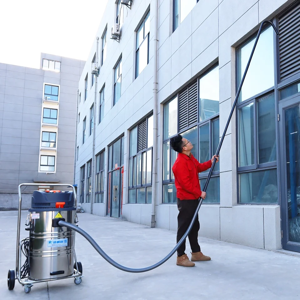 Cleanvac 110V/220V With Carbon Fiber Extension Tube High-Level House Gutter Vacuum Cleaner