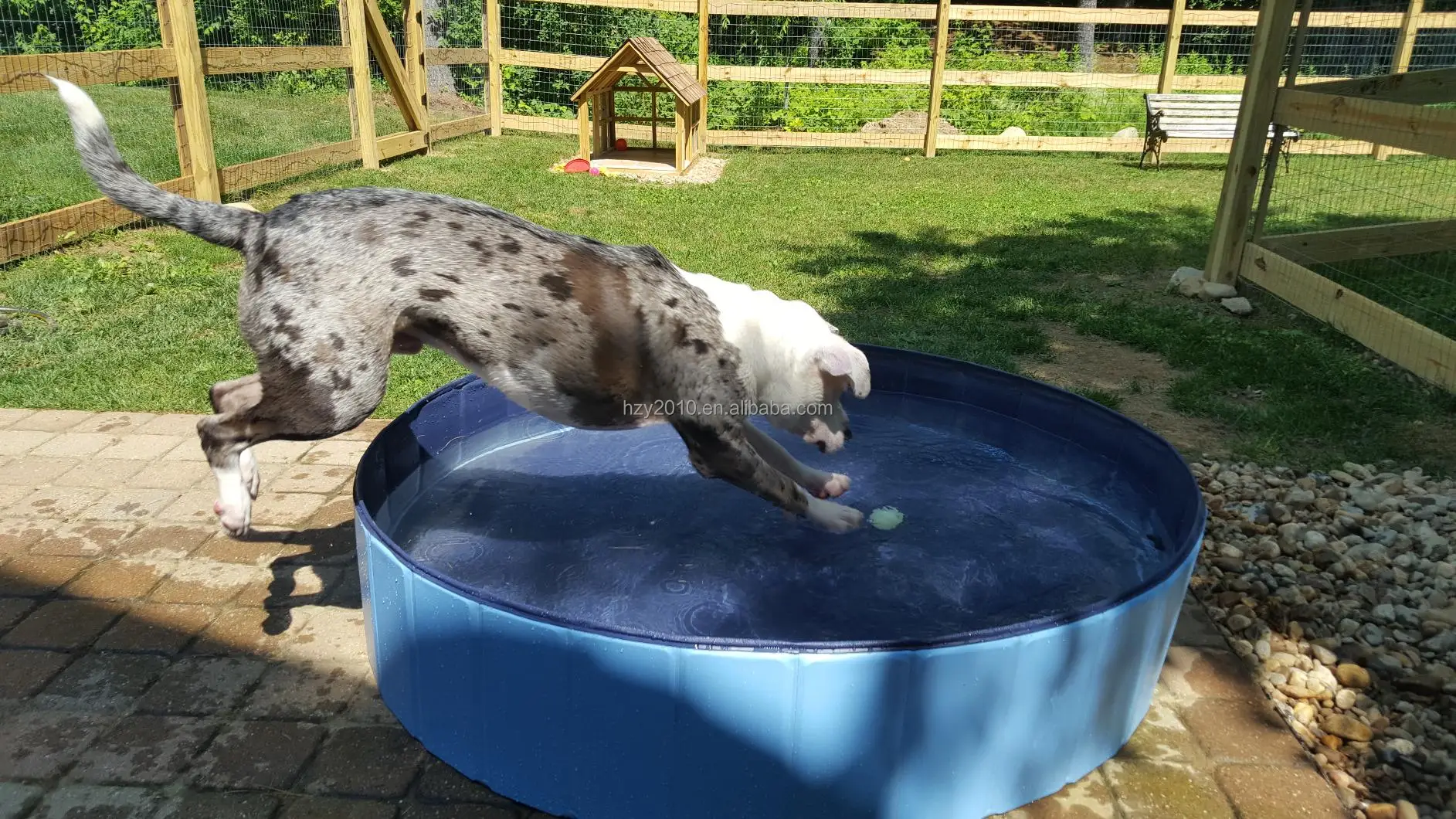 OEM ODM small MOQ pvc  large pet dog cleaning swimming pool