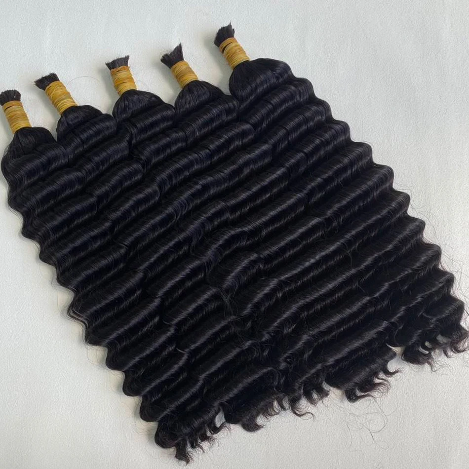 Virgin Brazilian Bundles Vendors Human Bulk Hair for Braiding Curly No Weft Afro Kinky Human Braiding Hair in Bulk