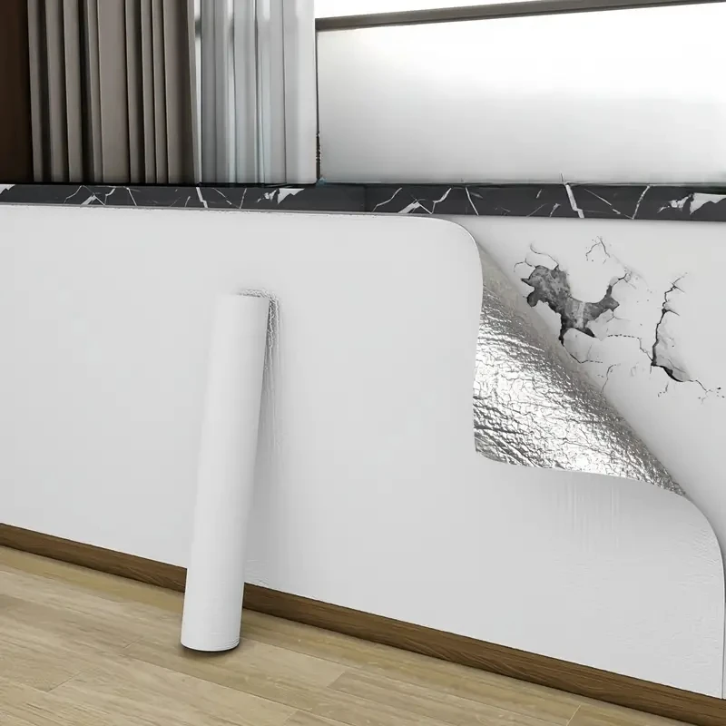 DIY 3D Linen Texture Self-adhesive Wallpaper Peel And Stick PVC Wallpaper For Wall Decoration Home Renovation