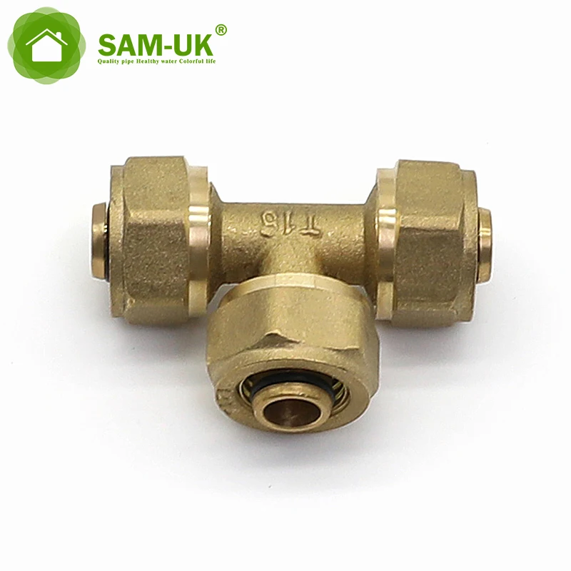 Quick Hose Fitting metal connector brass tube 6mm fittings manufacturer and elbow air parts push in pneumatic