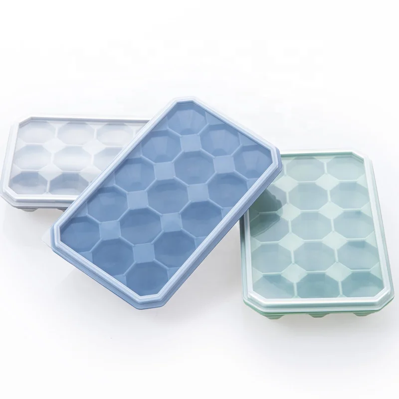 Amazon hot 15 cavity mini tiny diamond food grade silicone ice cube tray