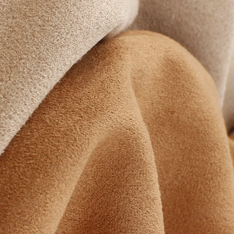 High Quality 4 way Stretch Double Side Suede Fabric knitting For Clothing Shoes Packing Box