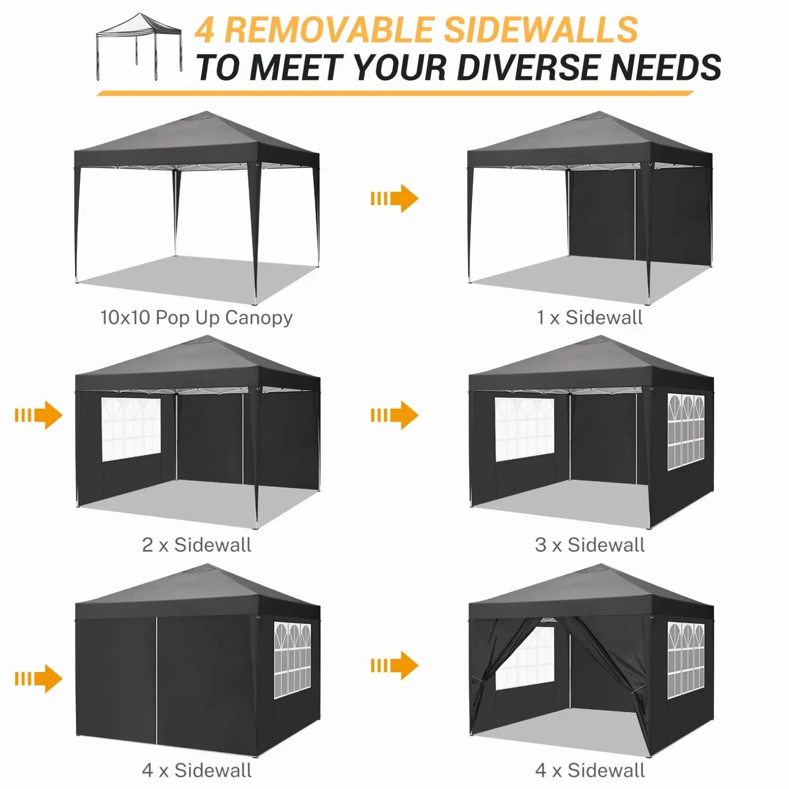 Custom 10*20 Race Canopy Lightweight Trade Show Racing Tent  For Racing With Sides