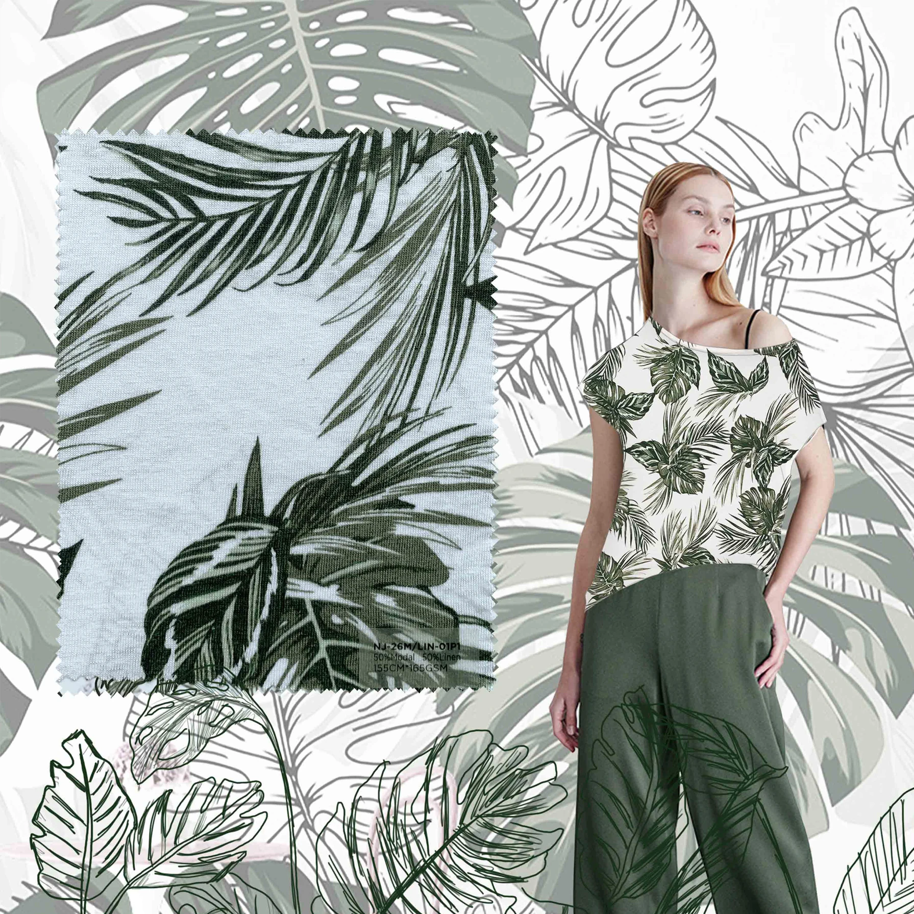 
Organic Linen Shirts Fabric Modal Fabric Custom Printed Satin Paisley Print Fabric 