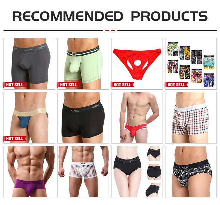 Custom Underwear High Waist Shorts Sewing Thread Boxer Briefs Thong Mens Sexy Man Undershirt Underwear For Men