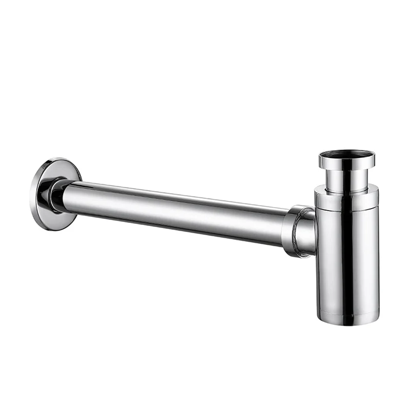 Brass watermark 1 14 lavatory round bottle trap drains siphon for sink gold black