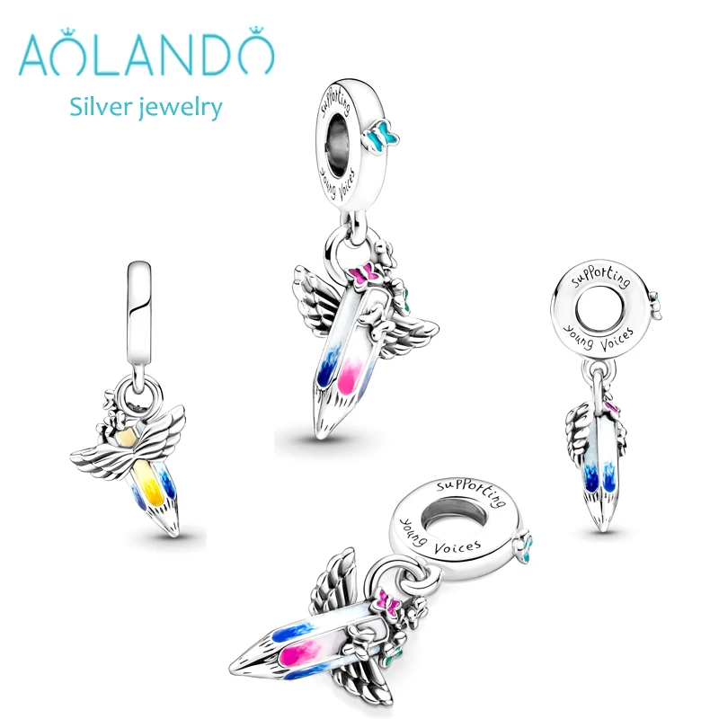 Factory direct sale S925 silver United Nations series future dream crayon pendant jewelry for women for Pan dora charm bracelet