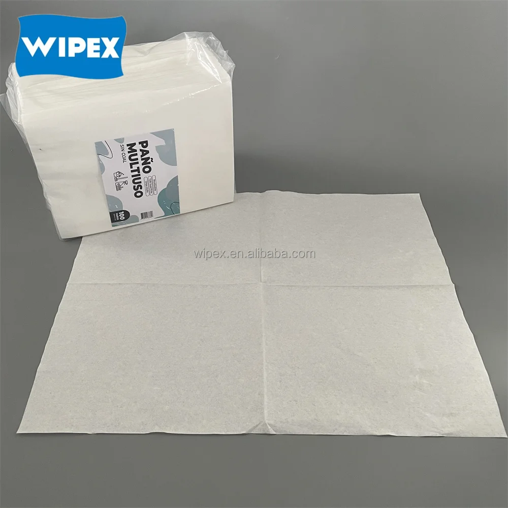 WIPEX Промышленные салфетки для химчистки полипропиленовые и древесная масса одноразовые нетканые тряпки оборудование очистки салфеток